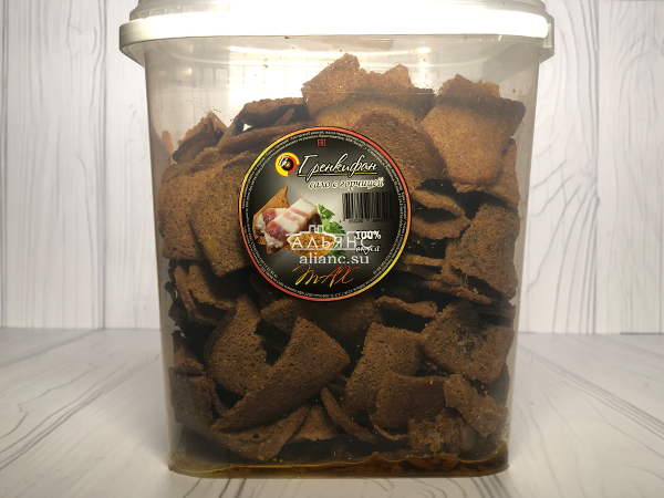 Ржаные гренки со вкусом сала с горчицей в Пятигорске