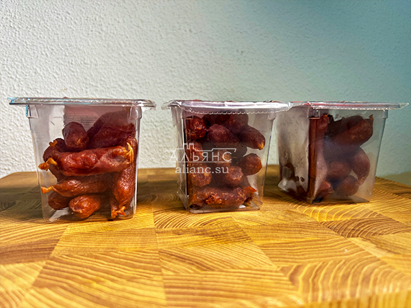 Колбаски МИНИ со вкусом аджики с/к (100 гр) в Пятигорске