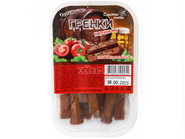 Сурские гренки Томат спайси (100 гр) в Пятигорске