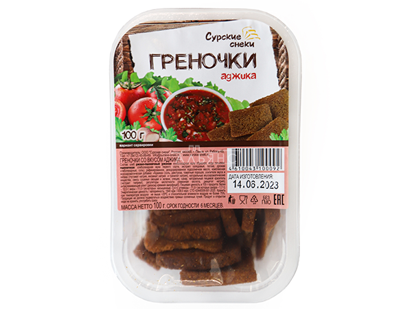 Сурские гренки с Аджикой (100 гр) в Пятигорске