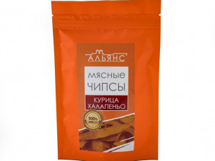 Шашлычок из сома холодного копчения: Мясо (АЛЬЯНС) вяленое курица с халапеньо (50 гр)