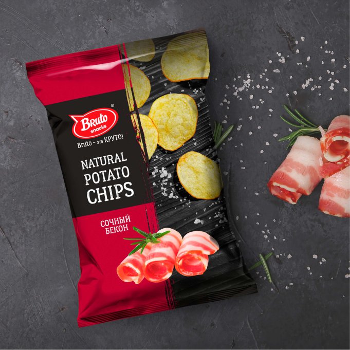 Картофель «Бруто» со вкусом бекона 130 гр. в Пятигорске