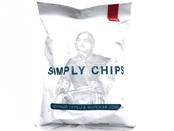 Картофельные чипсы "Simple chips" Морская соль и черный перец 80 гр. в Пятигорске